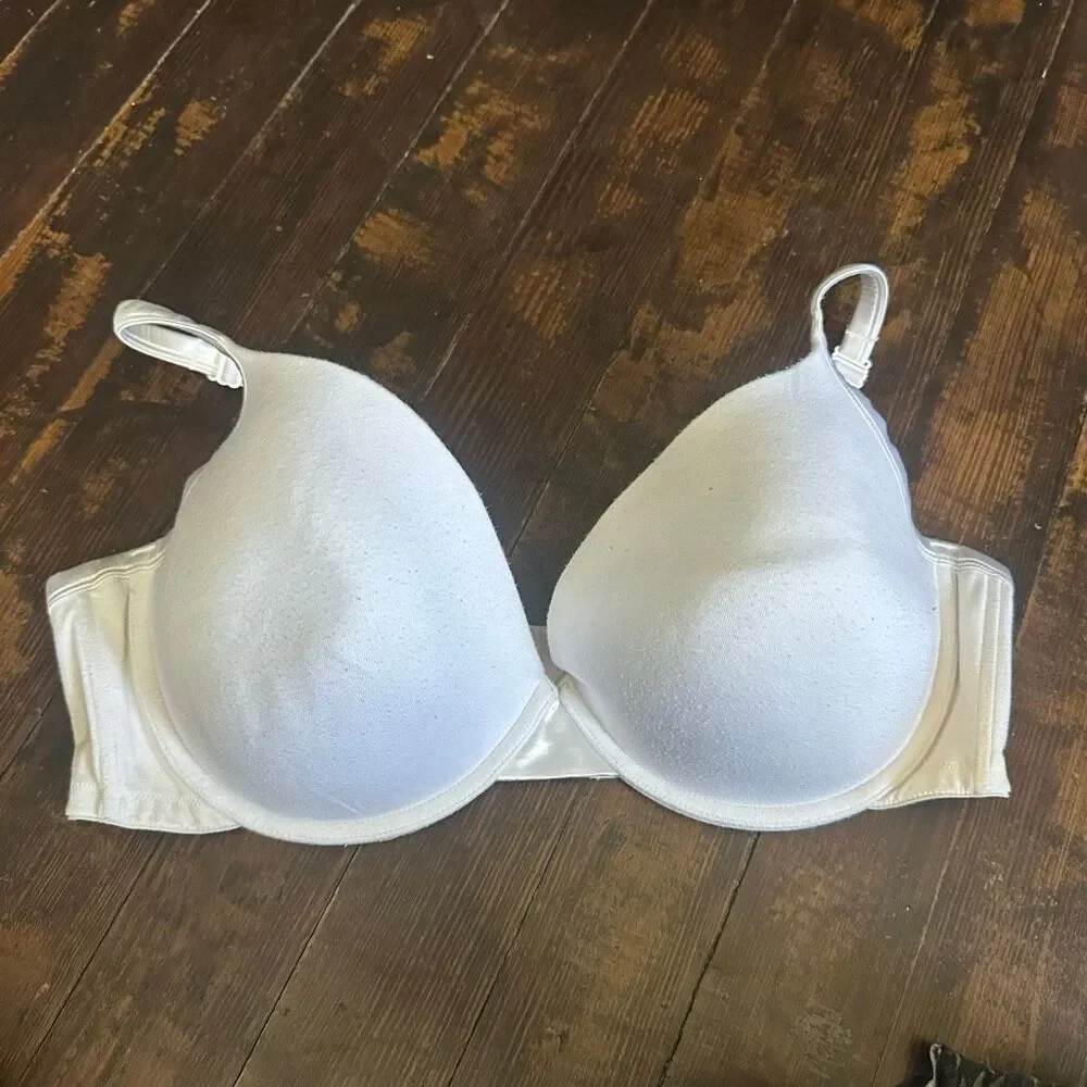 Cacique white jersey full figure 44DDD everyday bra